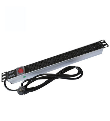 White or Black 16A Server Rack Power Distribution Unit for Data Center Power Management