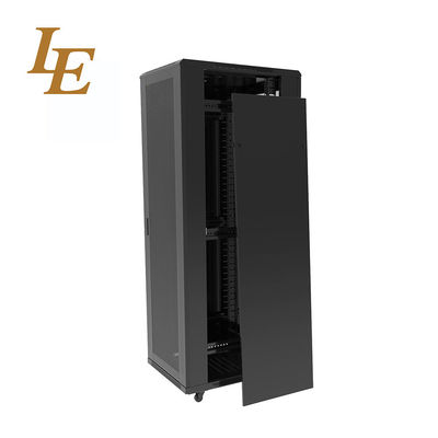 Aluminum Frame 42U 47U Server Rack Cabinet 19 Inch Standard Tempered Glass Front Door Perforated Rear Door Adjustable Feet