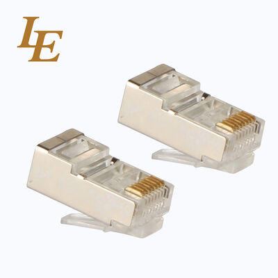 FTP 8P8C Copper Ethernet RJ45 Connector Cat5e Cat6 Cat6A 3U Modular Plug