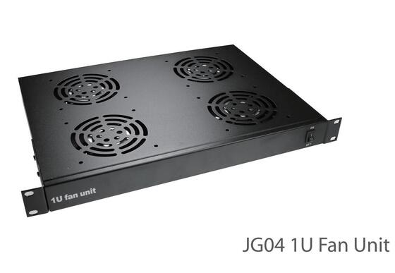 Industrial Manufacturer 19 Inch 1U Digital Thermostat Fan Unit Rack Mount Fan Unit with Switch for Server Rack Temperature Control
