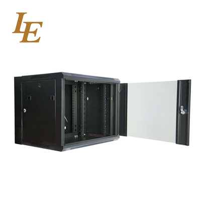 6U 벽에 장착된 서버 랙 캐비닛 SPCC 냉 laminated 강철 재료
