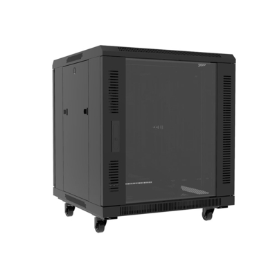 12u 600*600 서버 랙 네트워크 캐비닛 Ip20 냉 laminated 강철 재료 캐비닛