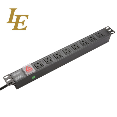 19 인치 미국 수평 수직 설치 125V 50/60Hz 15A 네트워크 서버 랙용 유통 장치