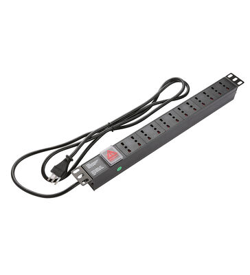 전력 분배 장치 산업용 이탈리아 소켓 1U 높이 250V AC CE ROHS 인증 알루미늄 8/12 12A/16A