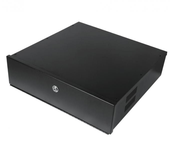 18"x18"x5" 금속 DVR 잠금 상자 DVR 및 NVR의 냉각 팬 MDVR 스틸 상자 IP20 RAL7035 회색 RAL9004 RAL9005 검은 금속 장 1
