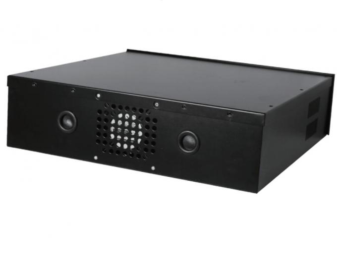 18"x18"x5" 금속 DVR 잠금 상자 DVR 및 NVR의 냉각 팬 MDVR 스틸 상자 IP20 RAL7035 회색 RAL9004 RAL9005 검은 금속 장 2